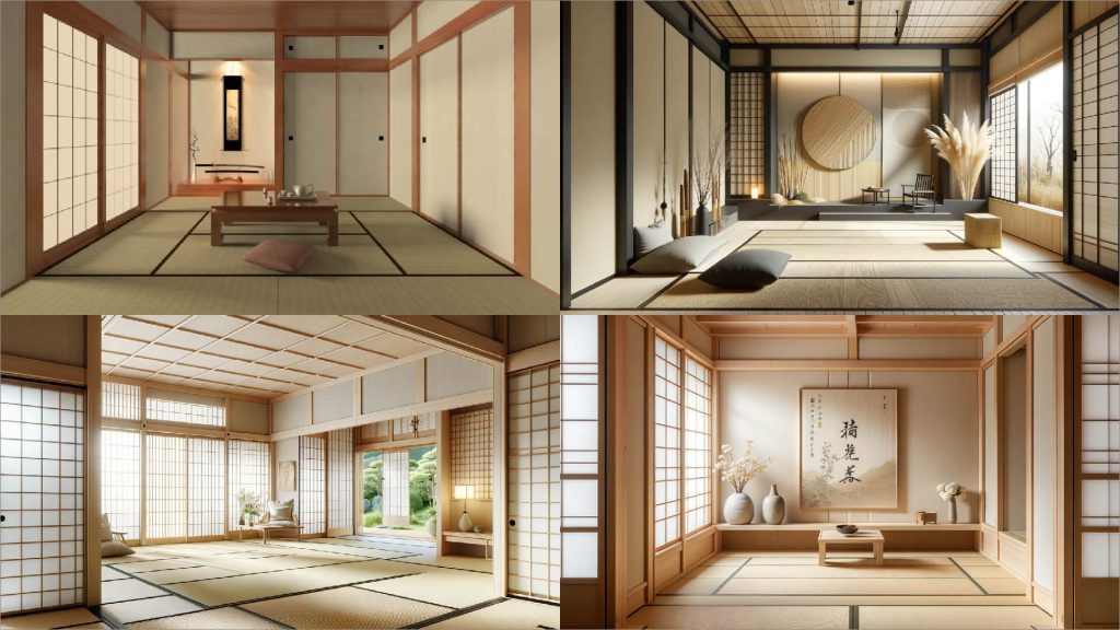 Các căn phòng với phong cách thiết kế tối giản của người Nhật